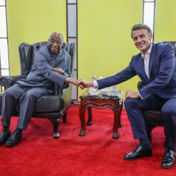 President Boakai and President Emmanuel Macron