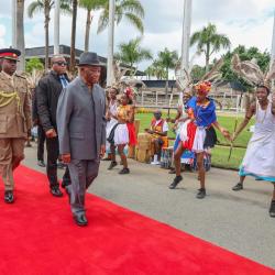 President Boakai Heads Home from Nairobi