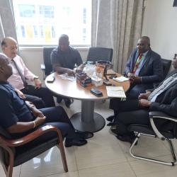 Acting Minister of Commerce and Industry, Hon. Stephen Marka Yekeson, held an acquaintance meeting with the Management of MedTech Liberia Limited 