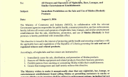 Immediate Prohibition on the Sale and Use of Shisha (Hookah) Products