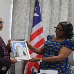 (L-R): Pakistani Ambassador HE, Mahmood Akhtar Mahmood &amp; Minister Dagoseh