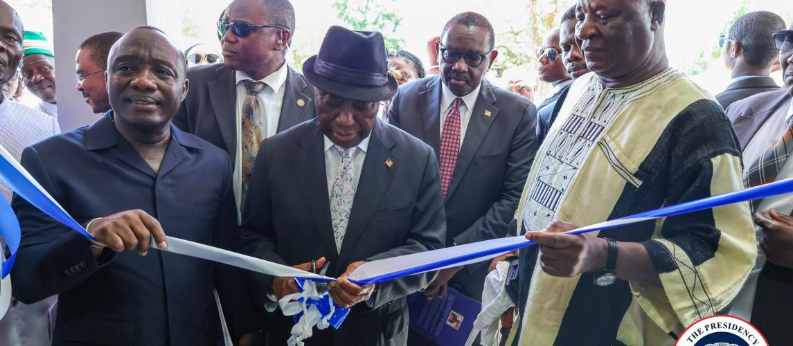 President Joseph Nyuma Boakai, Sr. officially launched the Ministry of Local Government and dedicated the newly constructed Joseph Nyuma Boakai Decentralization Building. Photo credit: Executive mansion