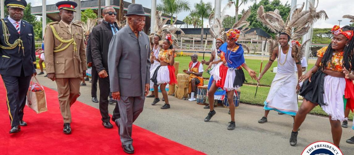President Boakai Heads Home from Nairobi