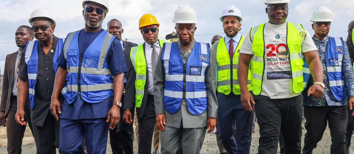 President Boakai dedicates 20-Megawatt Solar Power Plant at Mount Coffee