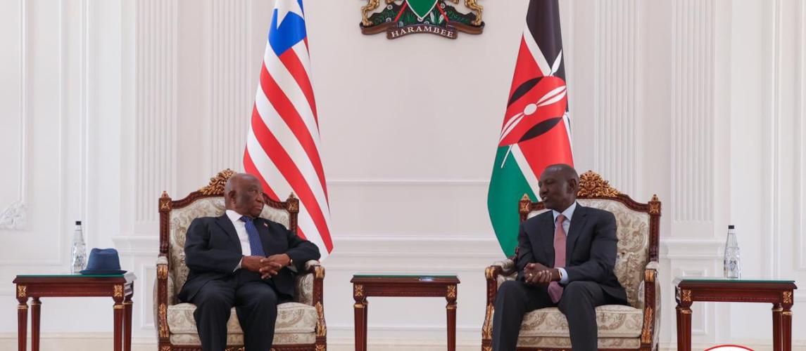 President Boakai in a high-Level Bilateral Meeting.