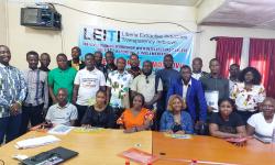 Participants posed for the press after the daylong workshop in Monrovia