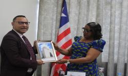 (L-R): Pakistani Ambassador HE, Mahmood Akhtar Mahmood &amp; Minister Dagoseh