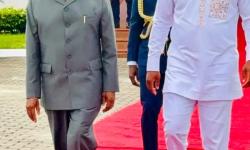 President Joseph Nyuma Boakai, Sr. departs Accra Ghana 