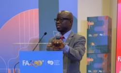  Agriculture Minister Dr. J. Alexander Nuetah , addressing the forum in Rome