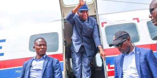 President Joseph Nyuma Boakai, Sr. and delegation arrived in Foya, Lofa County
