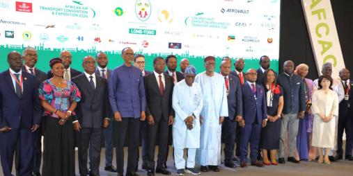 Miniter Sirleaf R. Tyler at  the African Air Transport Convention &amp; Expo 2026 in Lome, Togo