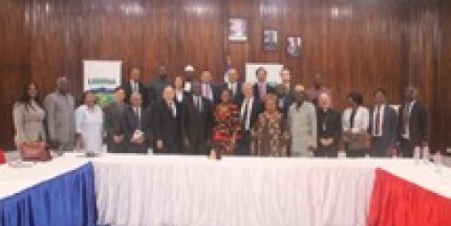 Liberia’s Minister of Foreign Affairs, H.E. Sara Beysolow Nyanti along with Ambassadors, Heads of Mission, and Chargés d’Affaires accredited near Monrovia