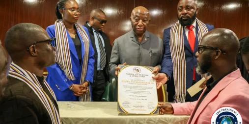 President Joseph Nyuma Boakai meets with Liberian Community in Kenya